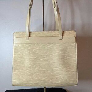 Yellow Epi Croisette PM Tote